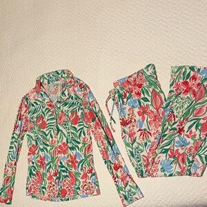 NWOT Floral Lilly Pulitzer Pajamas Set